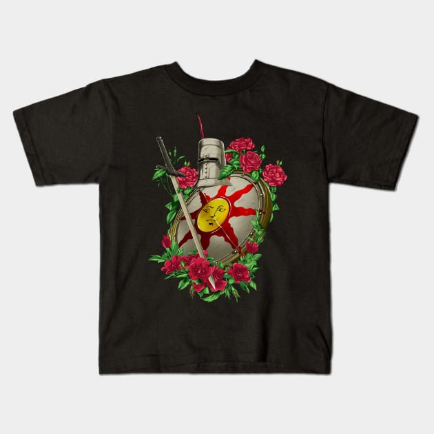 Hello Sun Knight (Alternate) Kids T-Shirt by manoystee